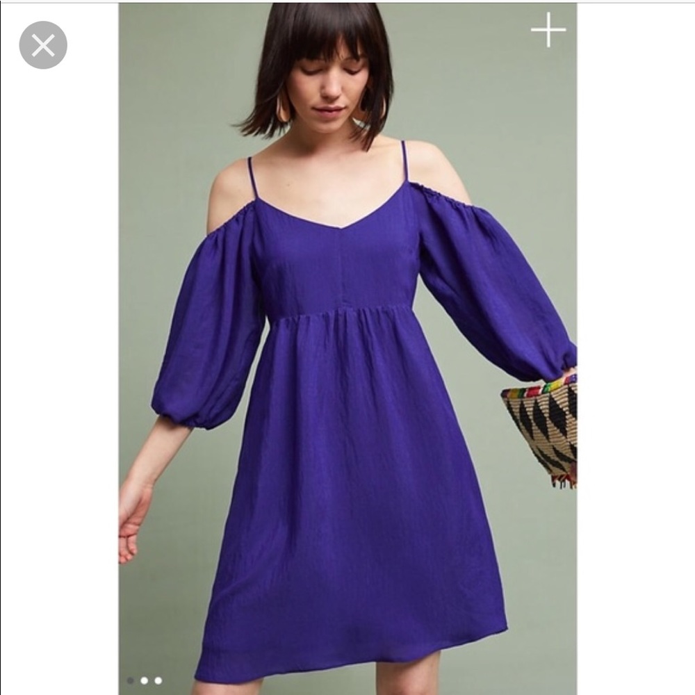 Blue Anthro NWOT Moulinette Soeurs Carina dress